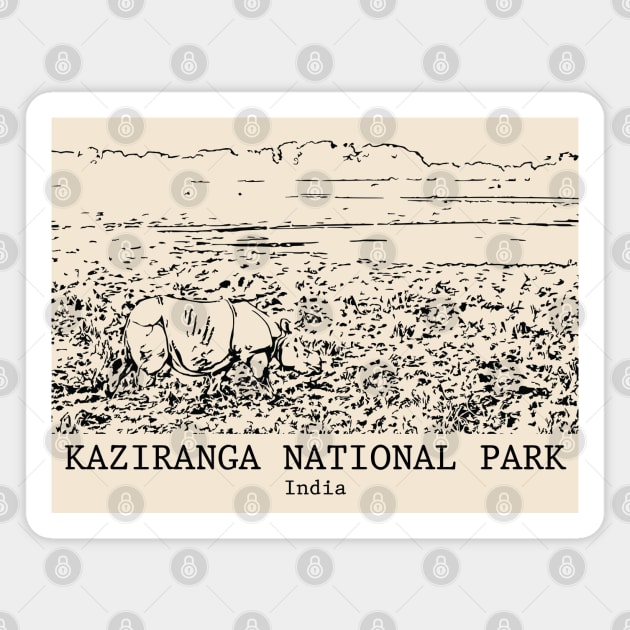 Kaziranga National Park - India Magnet by Lakeric